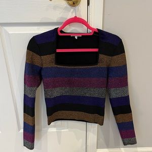 Rony Kobo Metallic Striped shirt